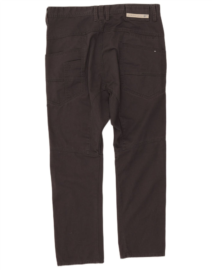 Jack & Jones Mens Slim Casual Trousers W34 L25 Black Polyester