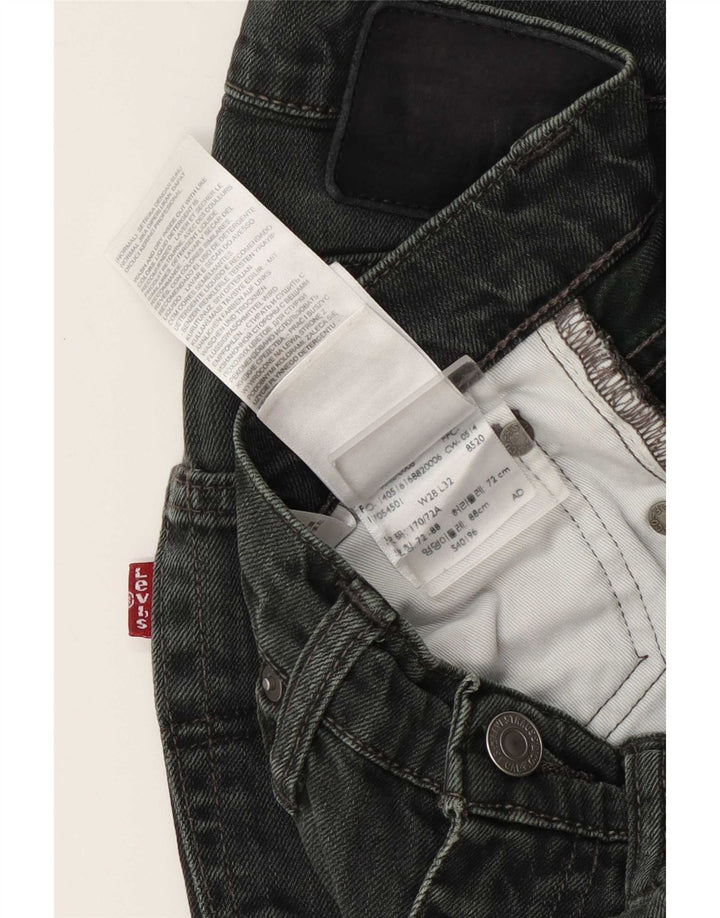 Levi's Womens Slim Jeans W28 L32 Green Cotton