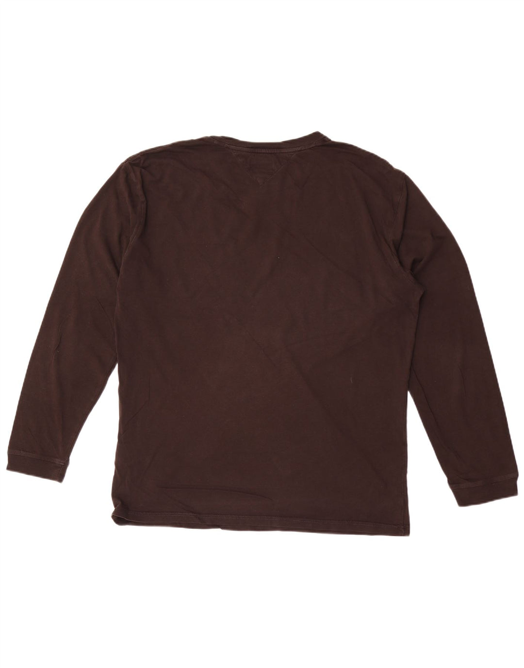 Tommy Hilfiger Mens Top Long Sleeve Large Brown