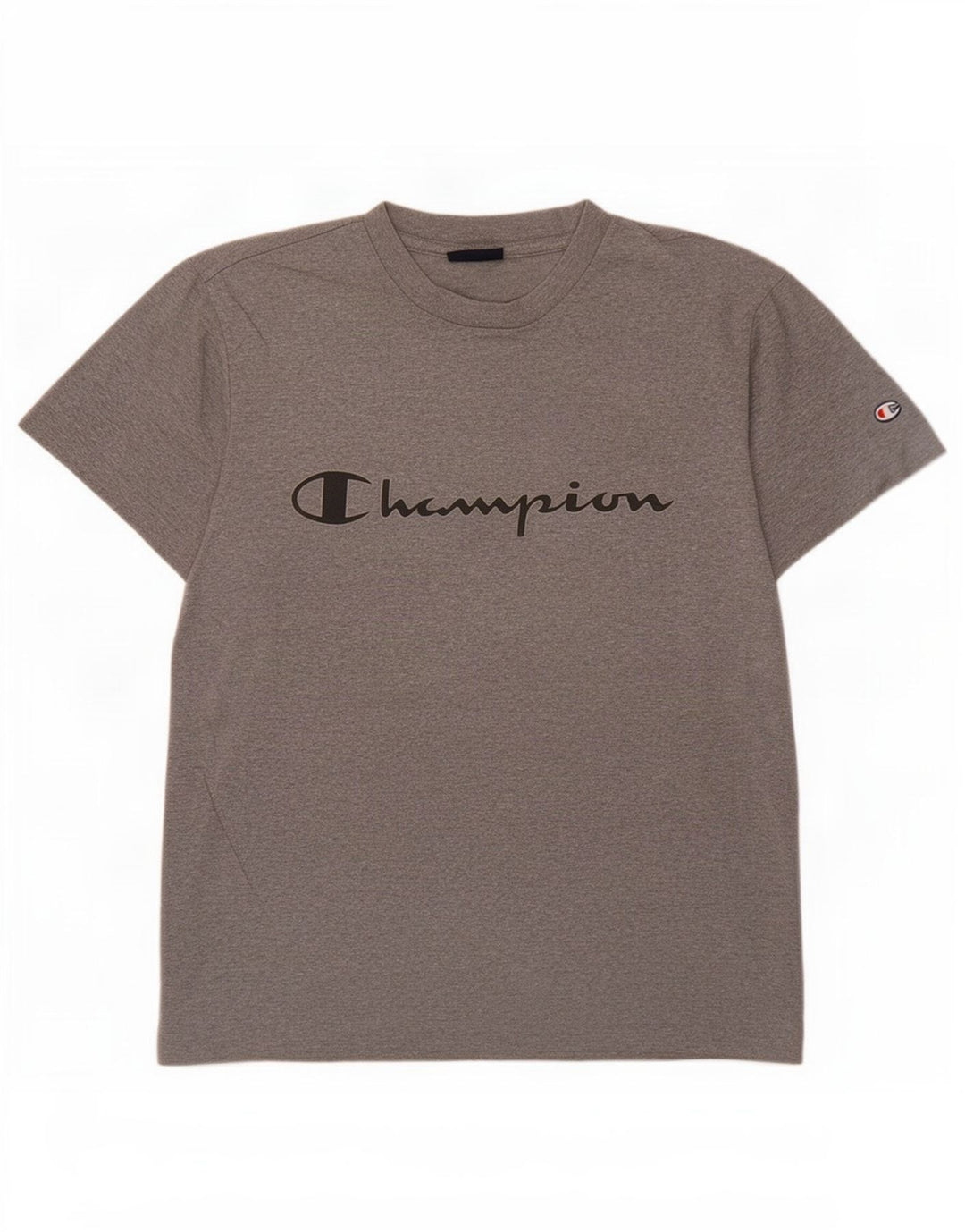 Champion Mens Graphic T-Shirt Top Small Grey Cotton