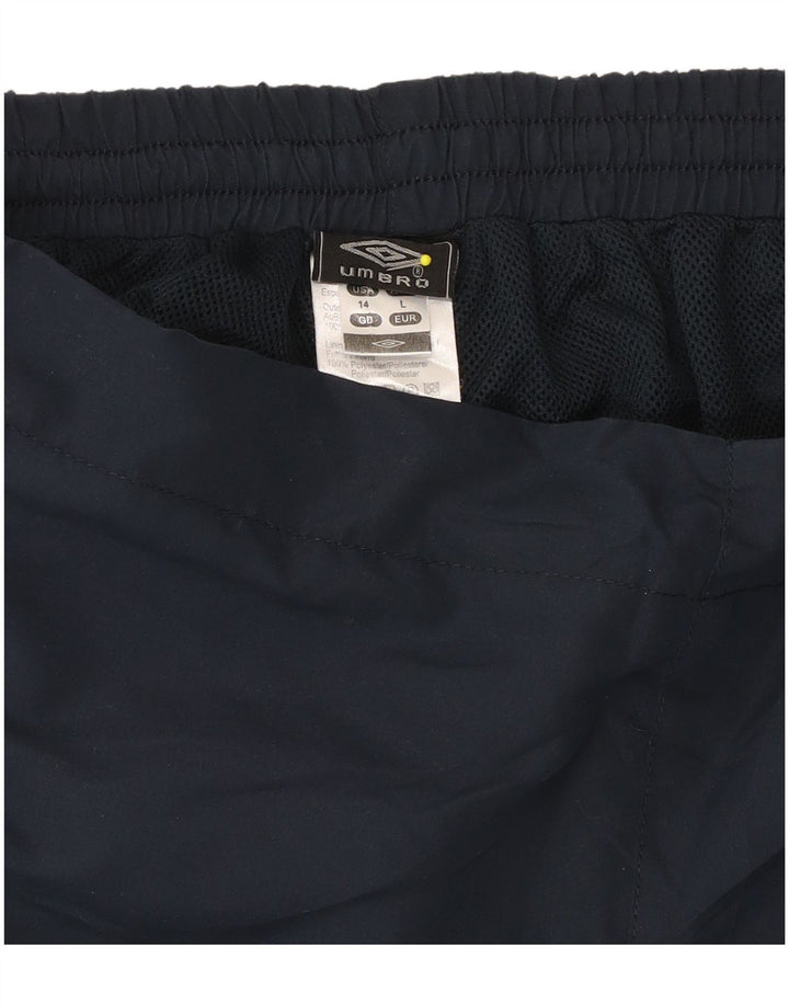 UMBRO Womens Tracksuit Trousers UK 14 Medium Navy Blue Polyester