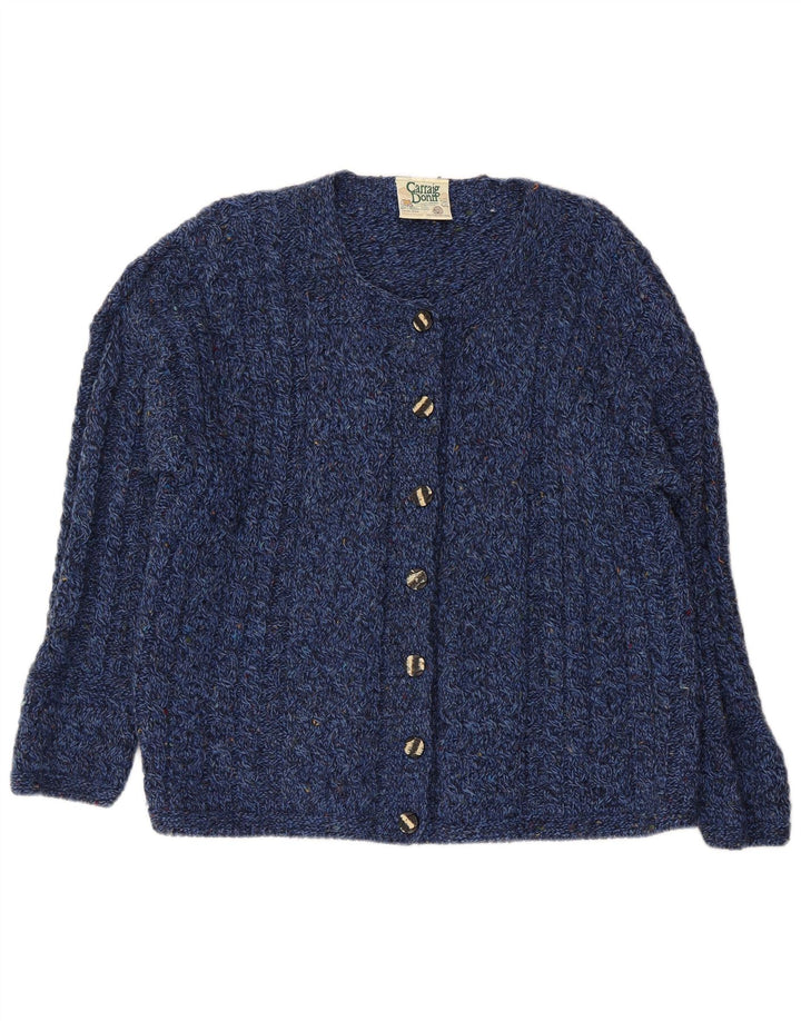 CARRAIG DONN Womens Cardigan Sweater UK 16 Large Navy Blue Flecked
