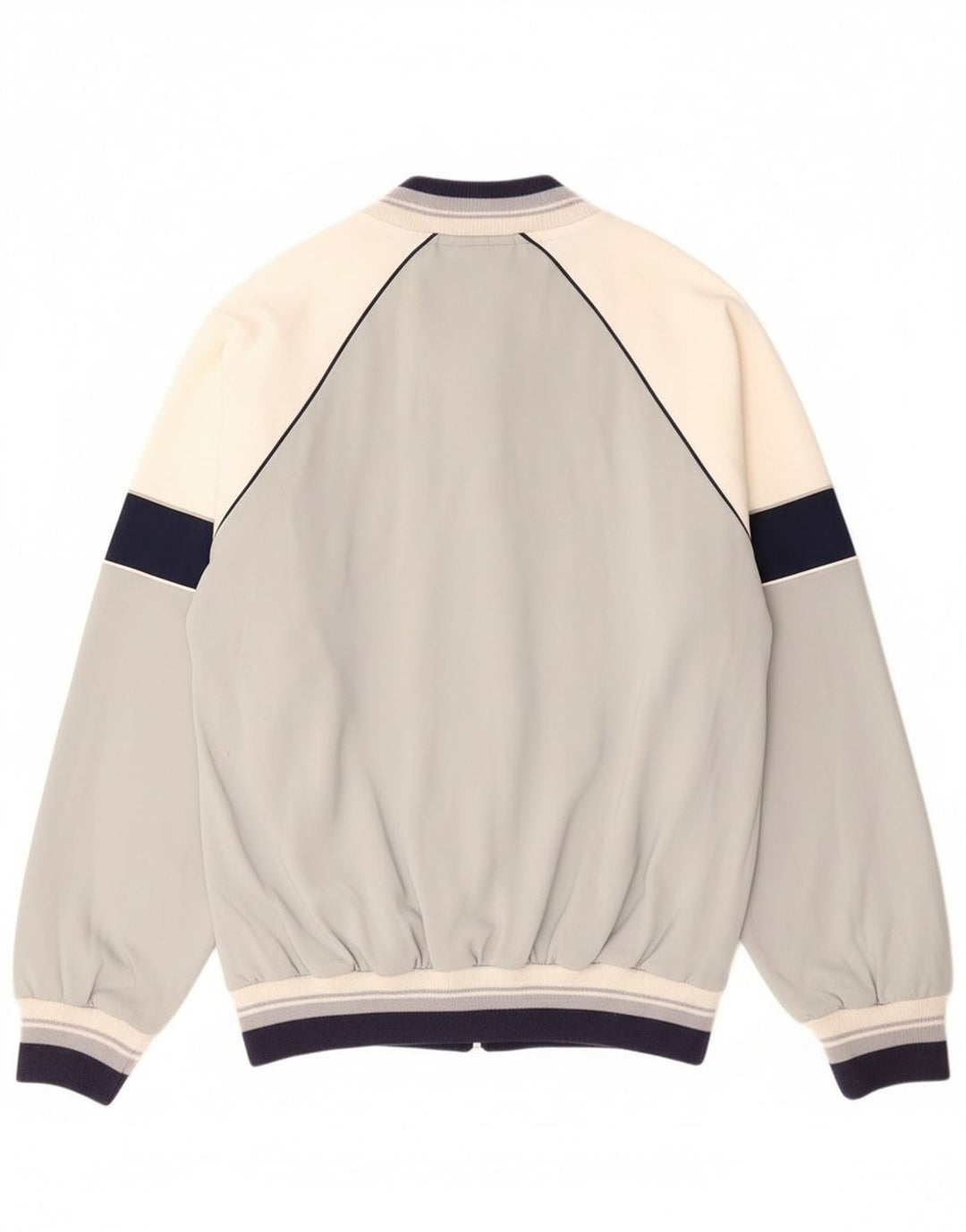 Vintage Mens Tracksuit Top Jacket IT 52 Large Grey Colourblock