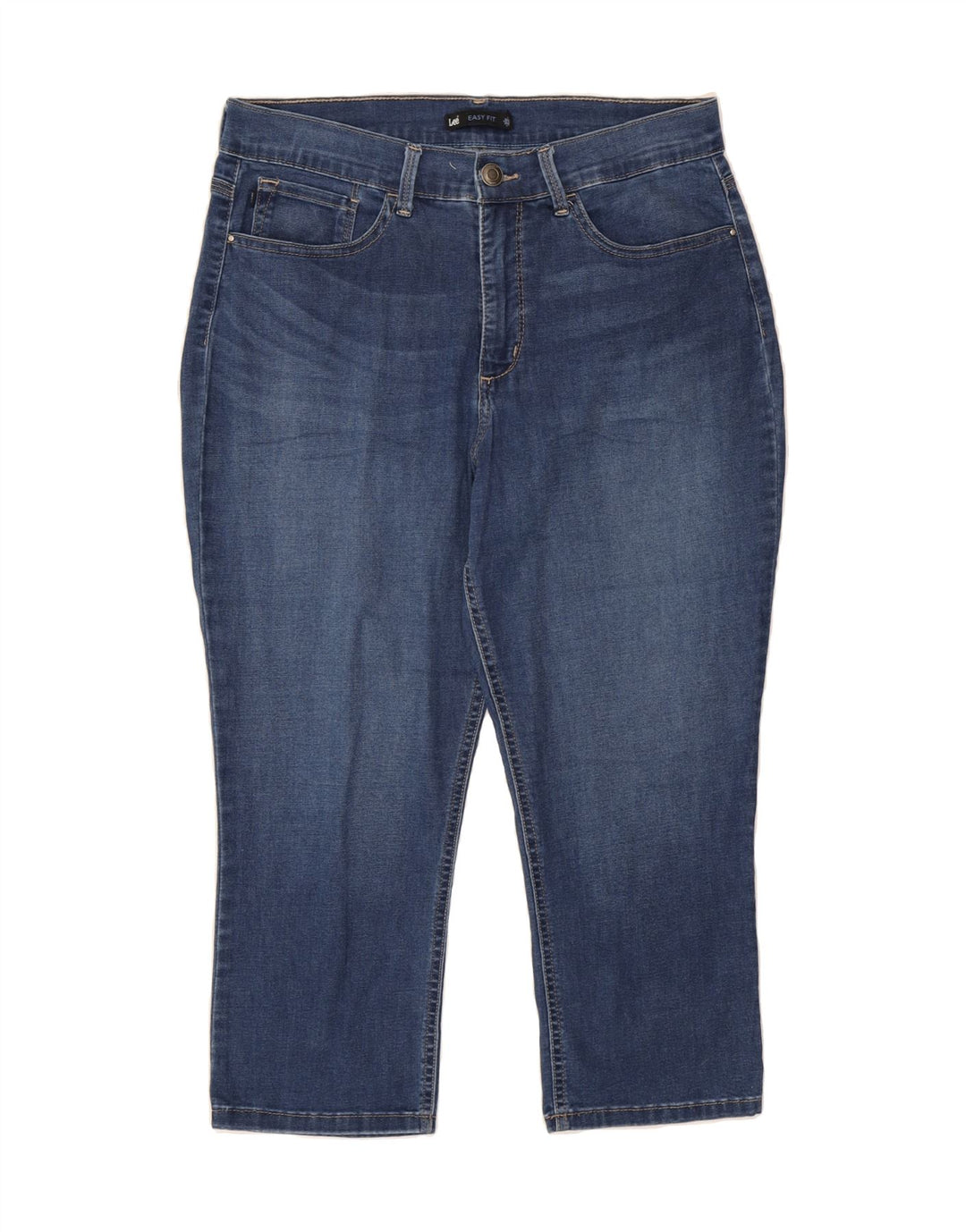LEE Womens Easy Fit Capri Jeans W32 L21 Blue Cotton Vintage Lee and Second-Hand Lee from Messina Hembry 