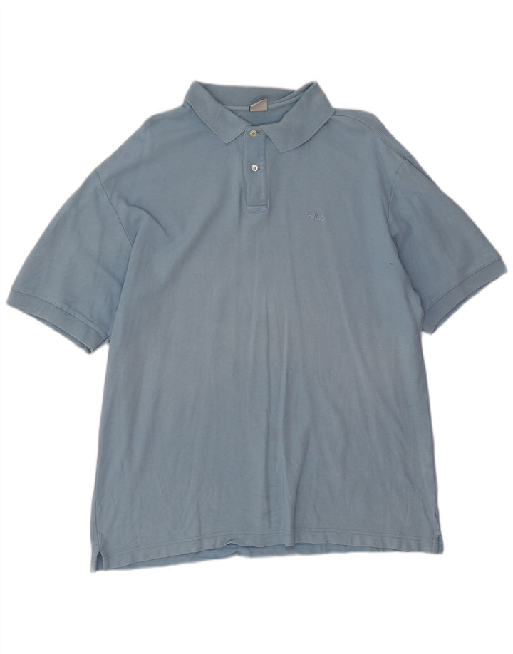 Fila Mens Polo Shirt IT 56 XL Blue