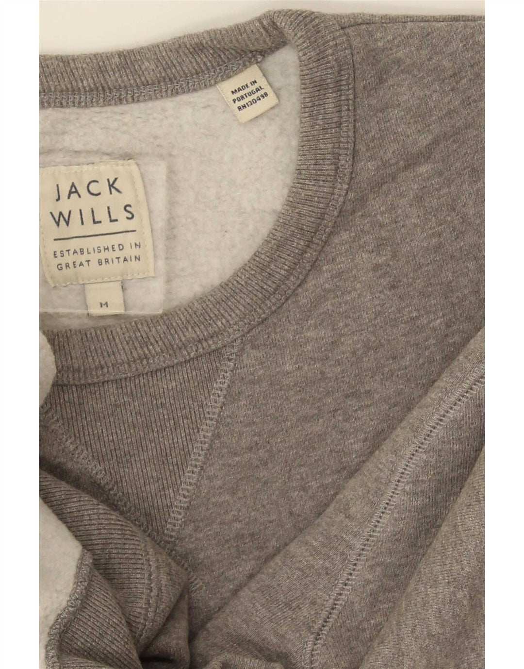 Jack Wills Mens Sweatshirt Jumper Medium Grey Cotton