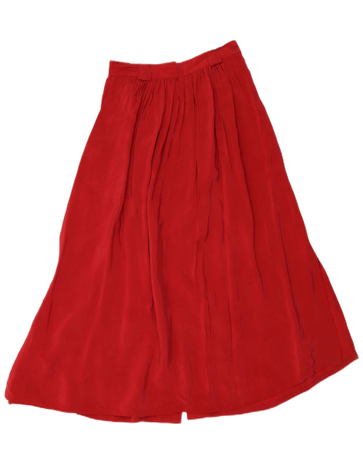 VINTAGE Womens A-Line Skirt EU 38 Medium W28  Red Viscose