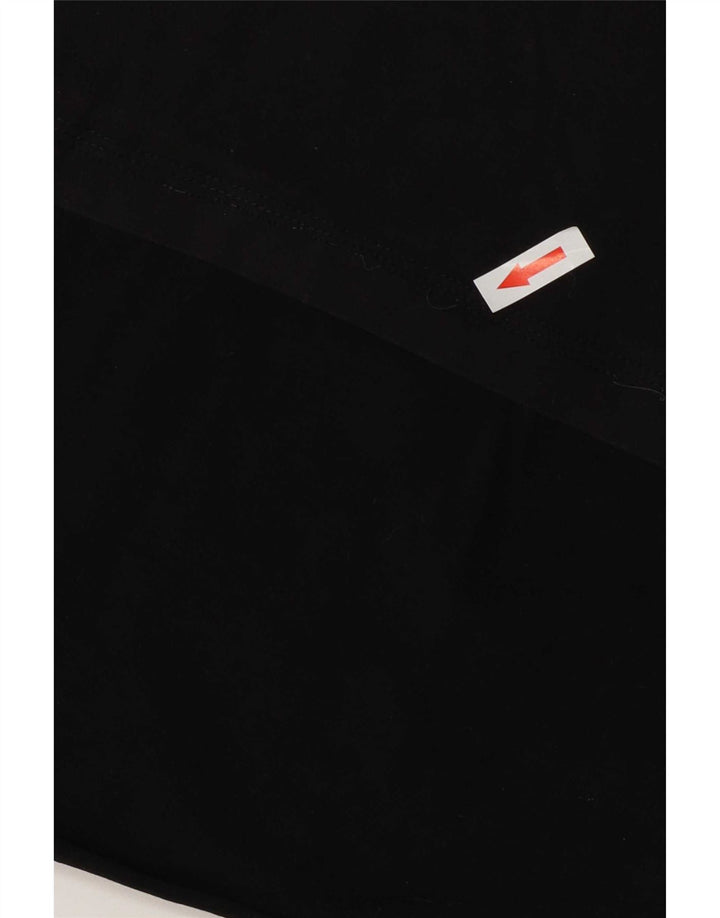 Lotto Womens Graphic Vest Top UK 12 Medium Black Polyester