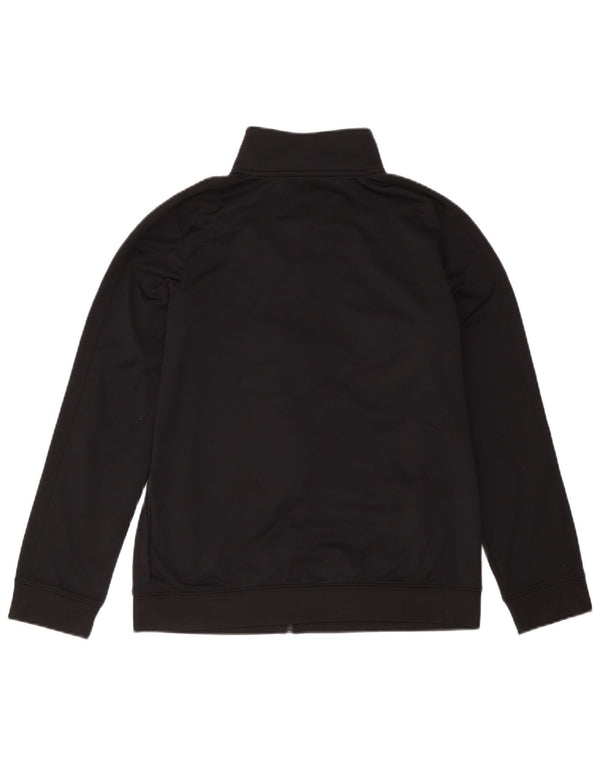 Under Armour Boys Tracksuit Top Jacket 14-15 Years XL Black Polyester