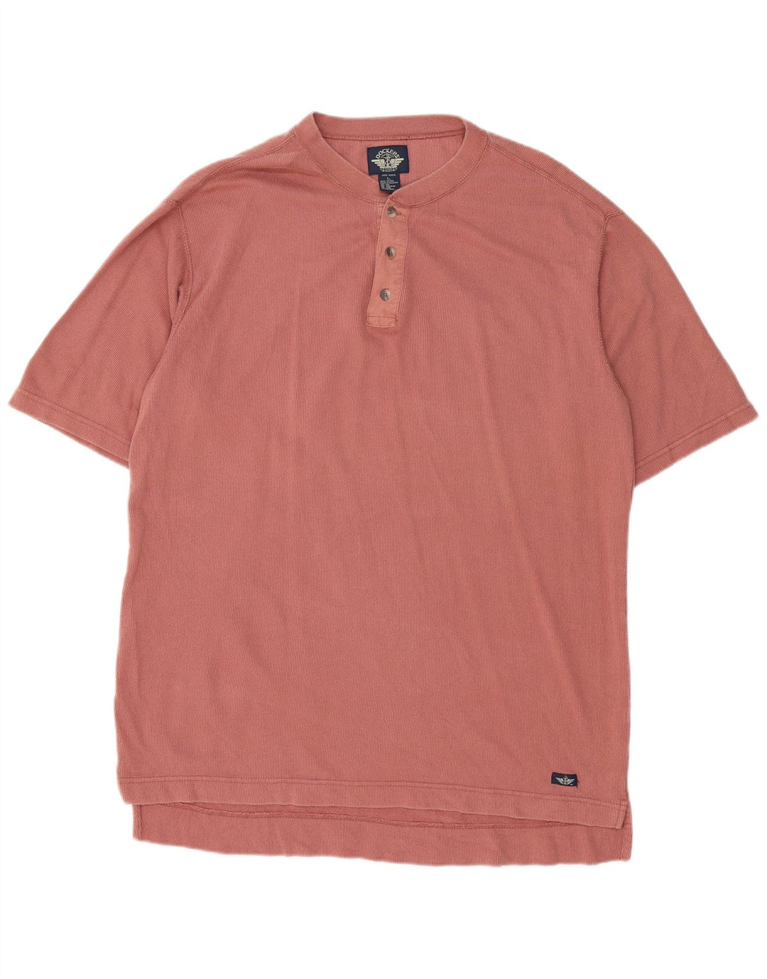 Dockers Mens Polo Shirt Large Pink Cotton