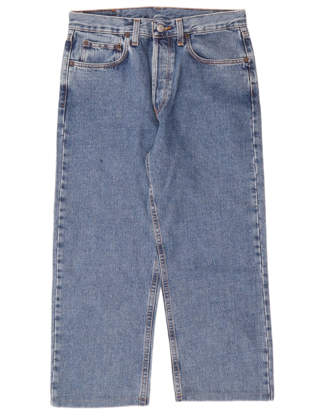 RIFLE Mens Capri Jeans W32 L22 Blue Cotton