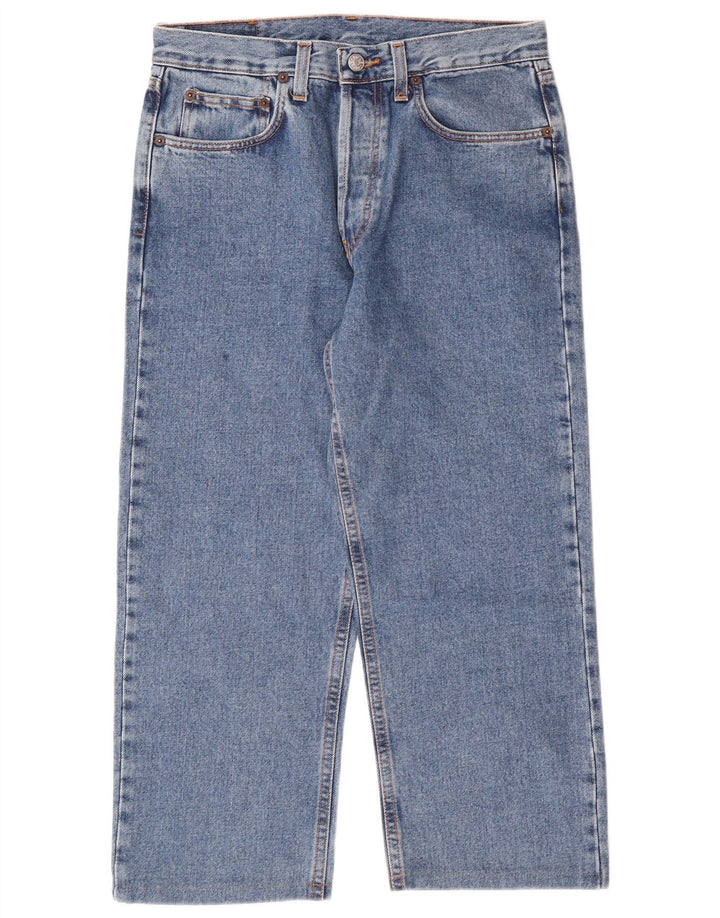 RIFLE Mens Capri Jeans W32 L22 Blue Cotton