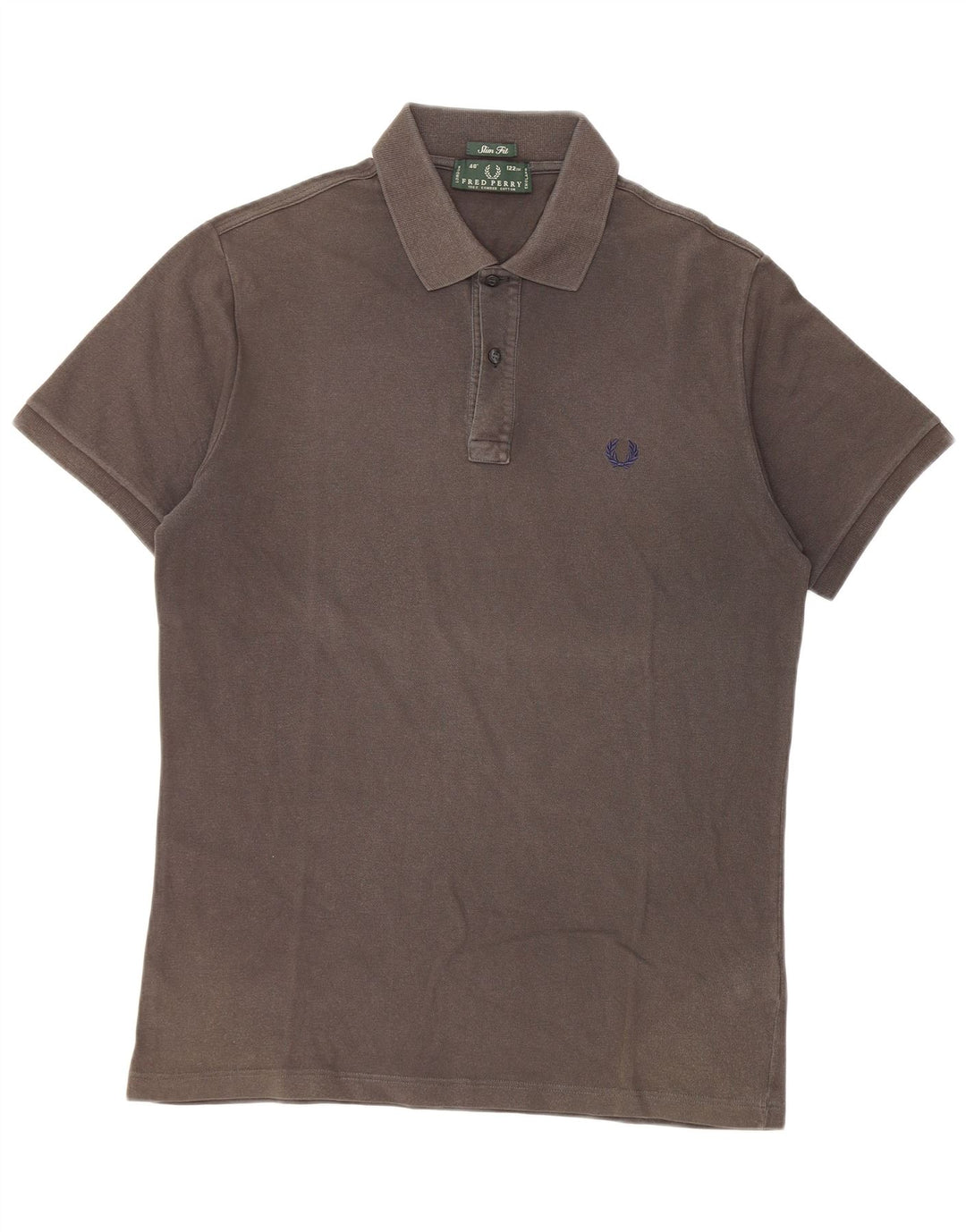 Fred Perry Mens Slim Fit Polo Shirt  Large Grey Cotton