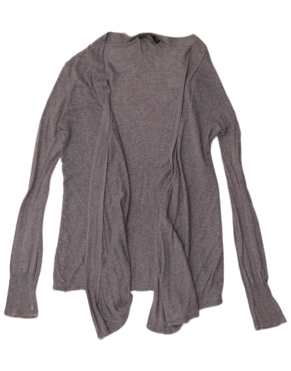 Zara Womens Open Cardigan Sweater UK 12 Medium Grey