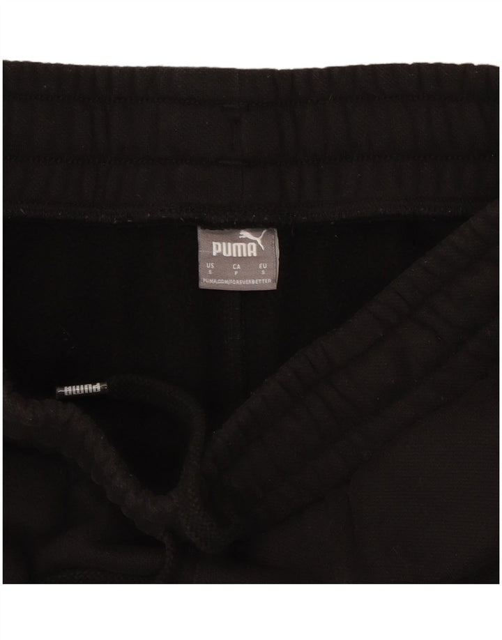 Puma Mens Tracksuit Trousers Joggers Small  Black Cotton
