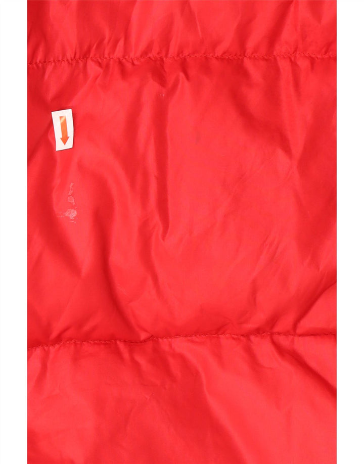 CIESSE PIUMINI Mens Hooded Padded Jacket IT 46 Small Red Polyamide