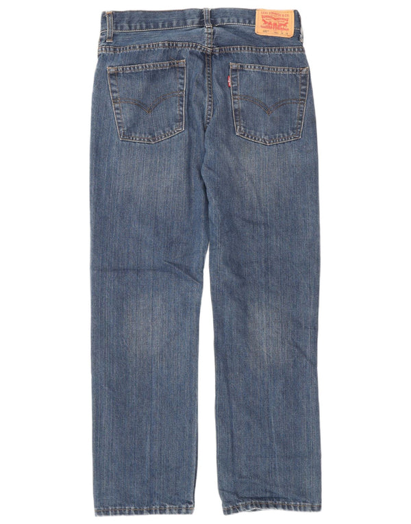 Levi's Boys 505 Regular Straight Jeans 15-16 Years W38 L38 Blue Cotton