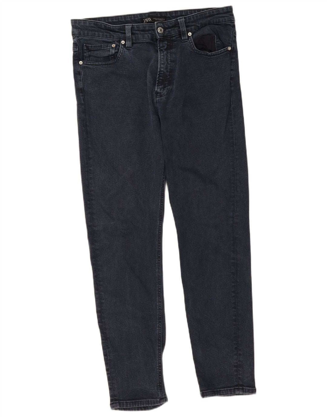 Zara Mens Slim Jeans EU 42 Large W32 L29 Navy Blue