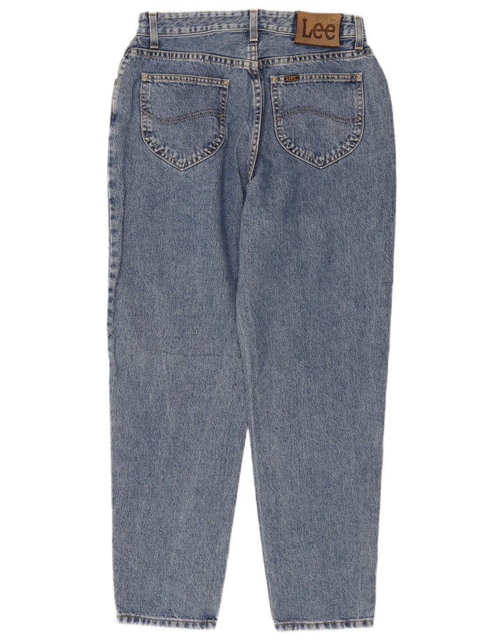 LEE Womens High Rise Tapered Jeans W34 L29 Blue Cotton