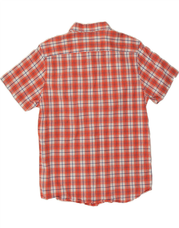 LEE Mens Stretch Regular Fit Short Sleeve Shirt Large Red Check Cotton Vintage Lee and Second-Hand Lee from Messina Hembry 