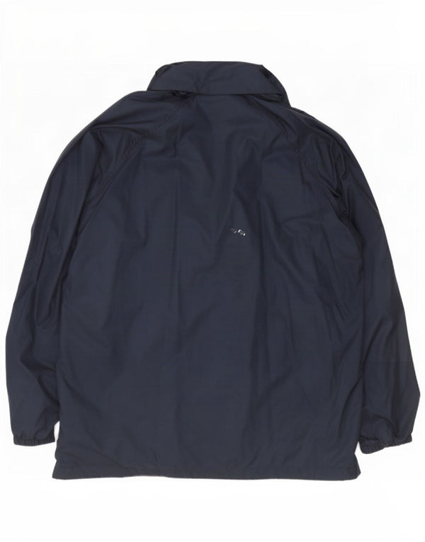Champion Mens Hooded Tracksuit Top Jacket 2XL Navy Blue Polyamide Sports