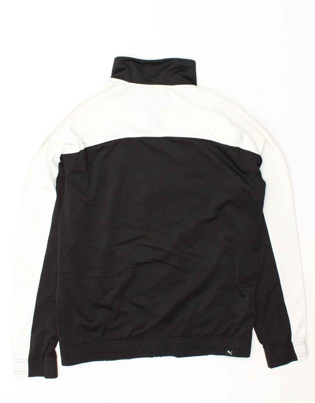PUMA Mens Tracksuit Top Jacket Small Black Colourblock Polyester Vintage Puma and Second-Hand Puma from Messina Hembry 
