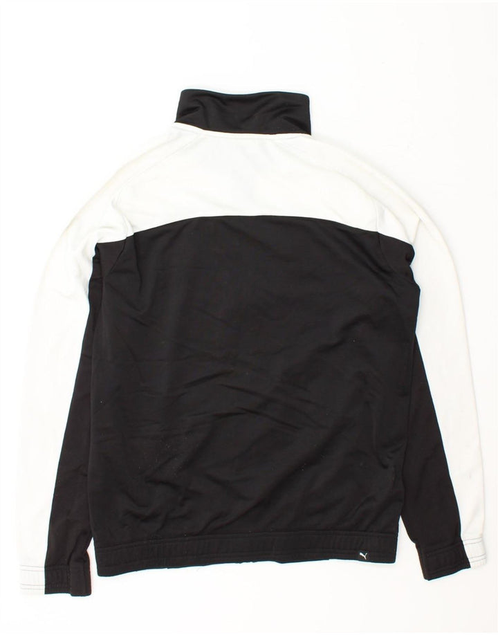 PUMA Mens Tracksuit Top Jacket Small Black Colourblock Polyester Vintage Puma and Second-Hand Puma from Messina Hembry 