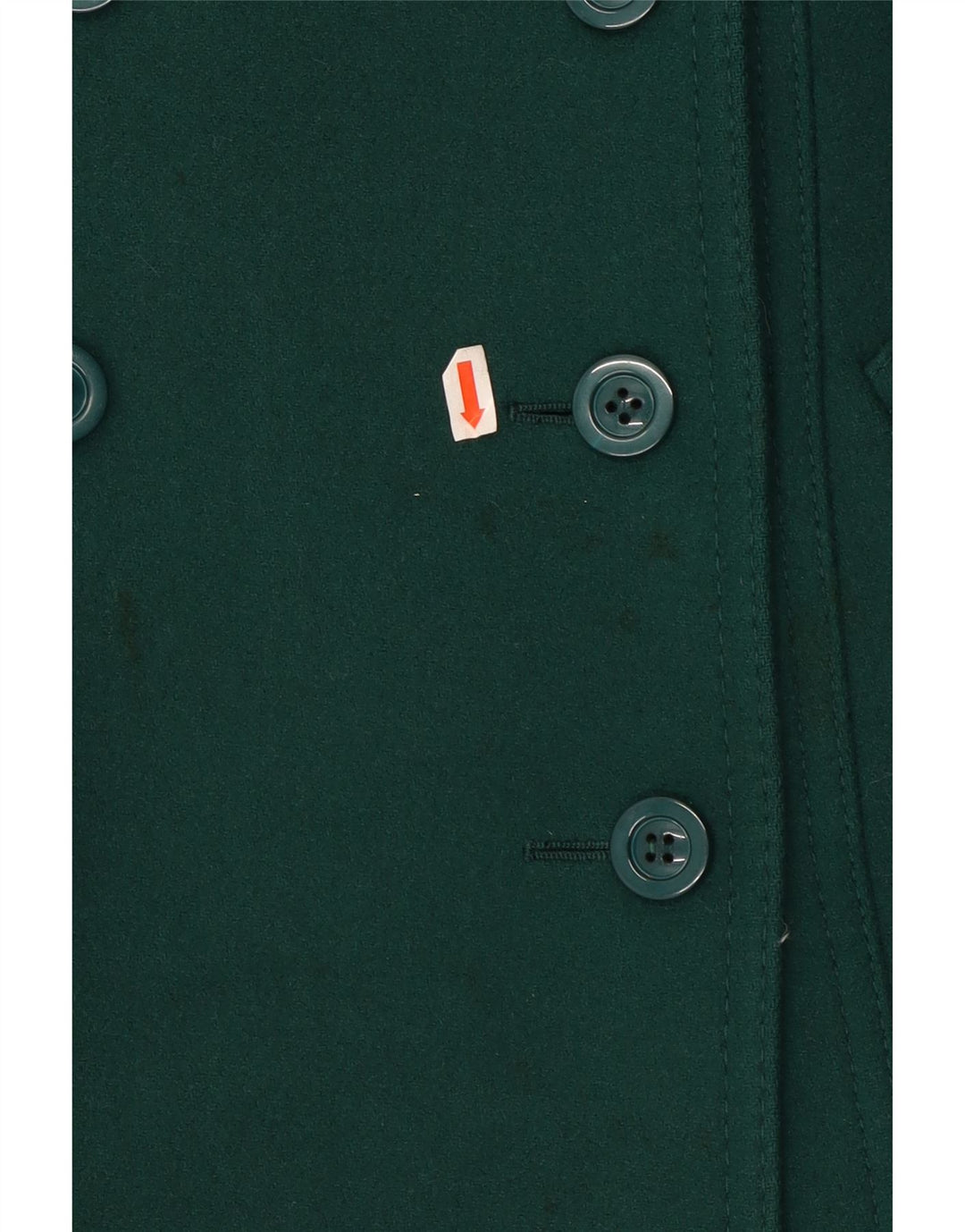 RALPH Womens Double Breasted Coat IT 42 Medium Green