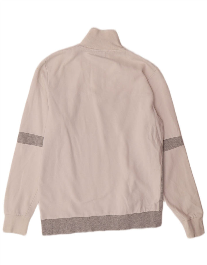 JACK & JONES Mens Graphic Sweatshirt Jumper Medium White Colourblock