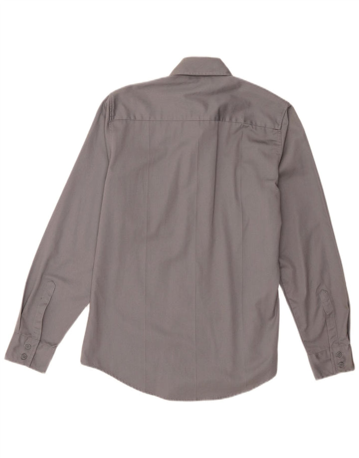 Levi's Mens Sta-Prest Shirt Medium Grey Cotton