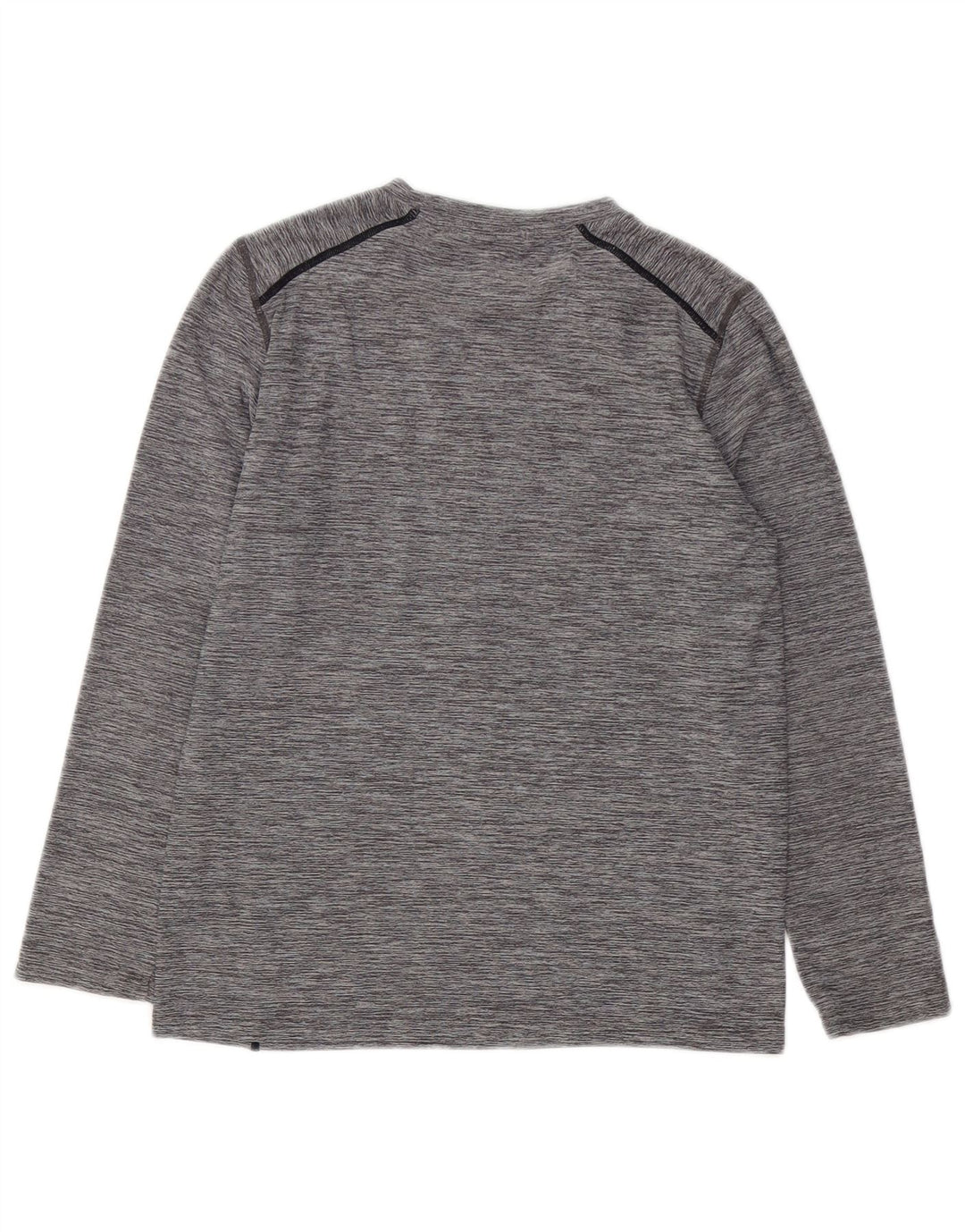 RUSSELL ATHLETIC Boys Dri-Power Top Long Sleeve 10-11 Years Large Grey