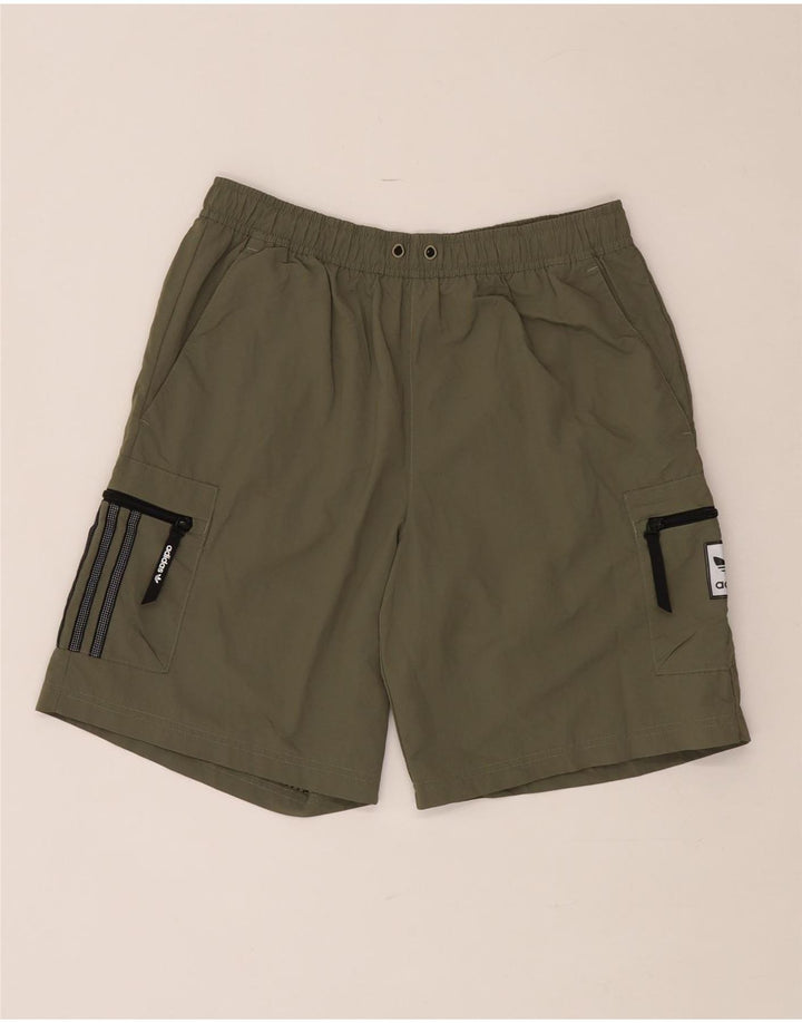 Adidas Mens Sport Shorts Medium Khaki Nylon