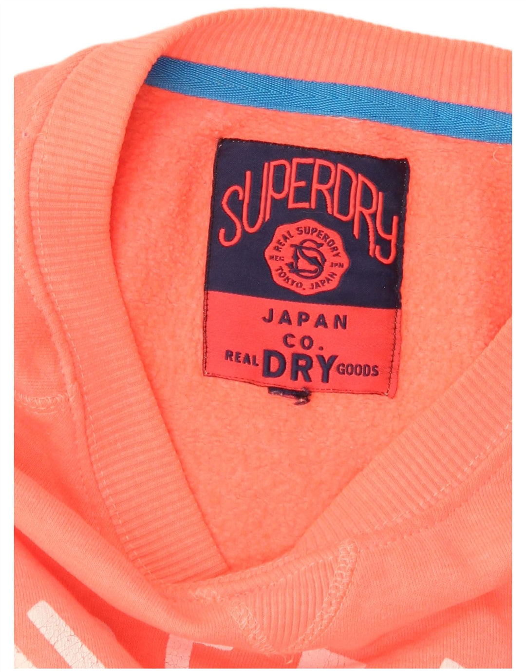SUPERDRY Womens Graphic Sweatshirt Jumper UK 16 Large Orange