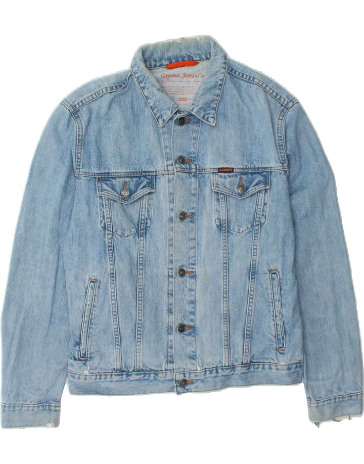 CARRERA Mens Denim Jacket UK 42 XL Blue Cotton Vintage Carrera and Second-Hand Carrera from Messina Hembry 