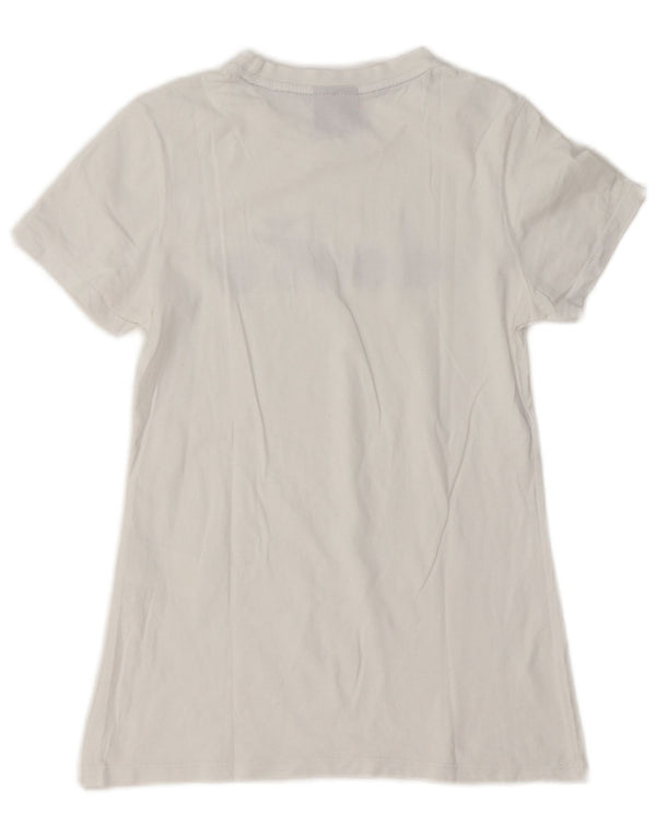 Diadora Girls Graphic T-Shirt Top 13-14 Years White Cotton