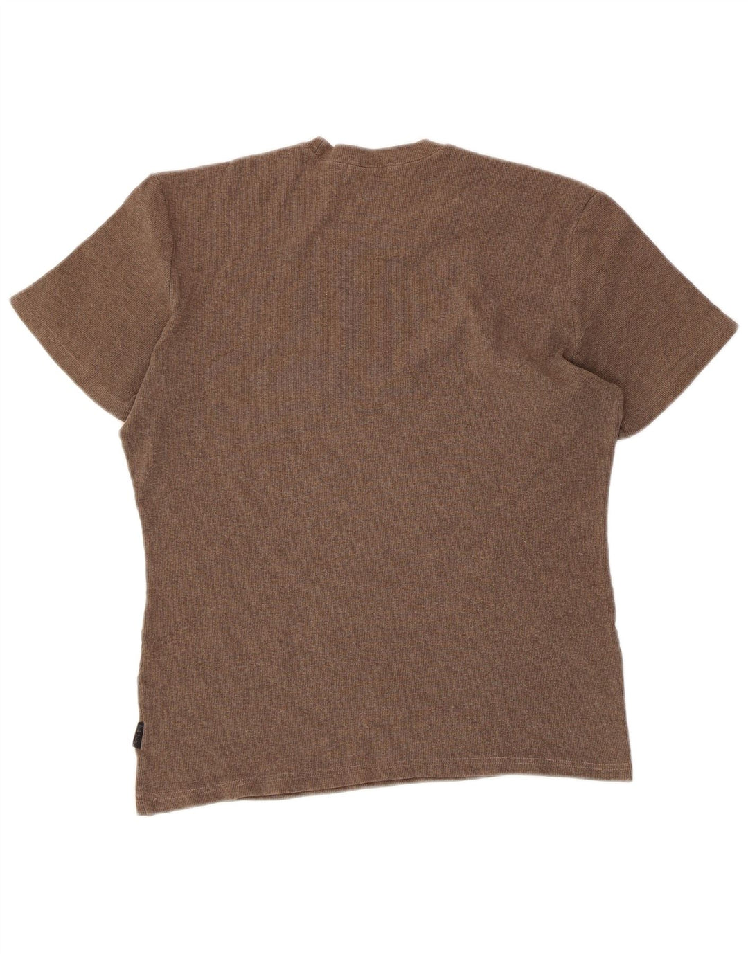 PAUL SMITH Womens T-Shirt Top UK 14 Medium Brown Cotton