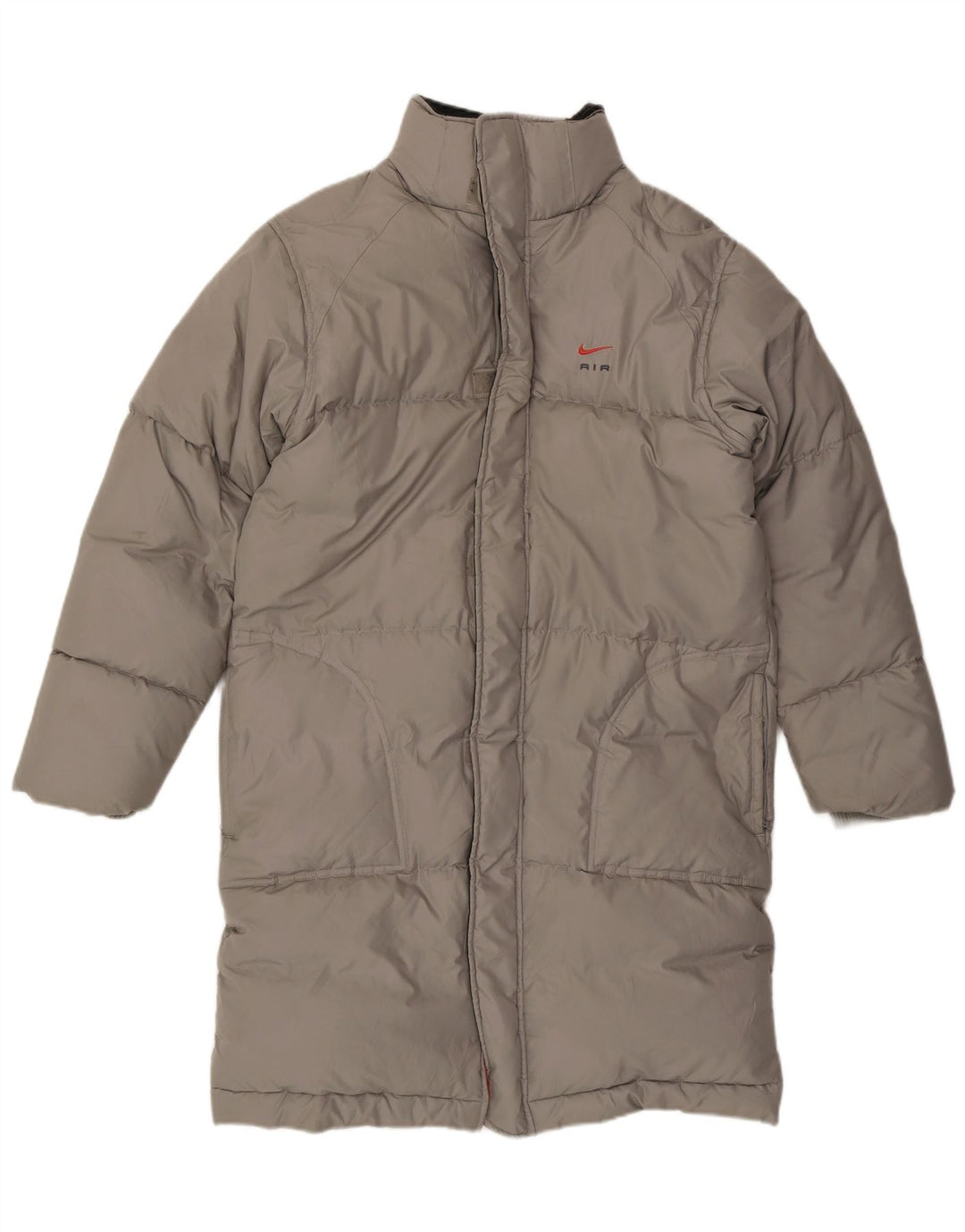 Nike Mens Padded Coat UK 36/38 Small Grey Polyester