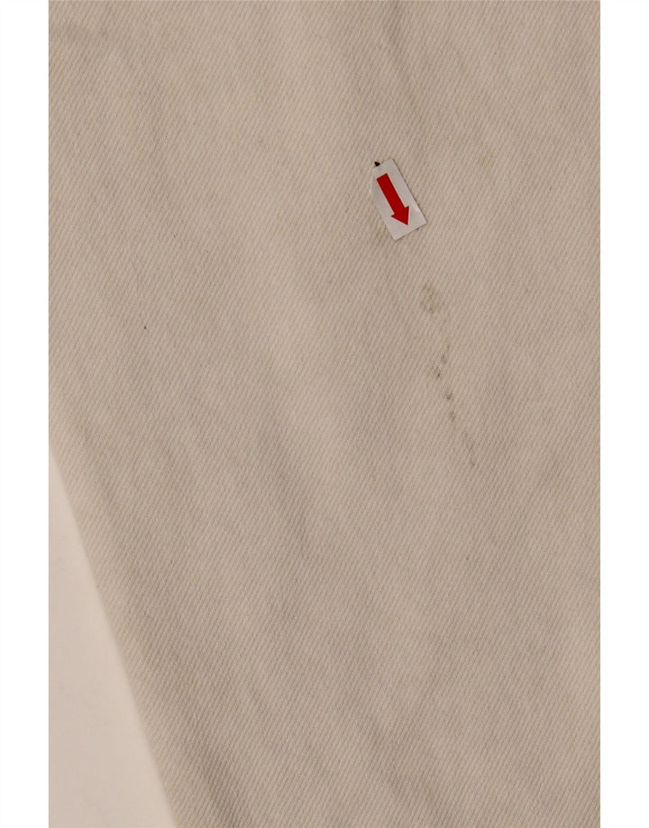 ZARA Girls Distressed High Waist Tapered Jeans 13-14 Years W28 L22 White