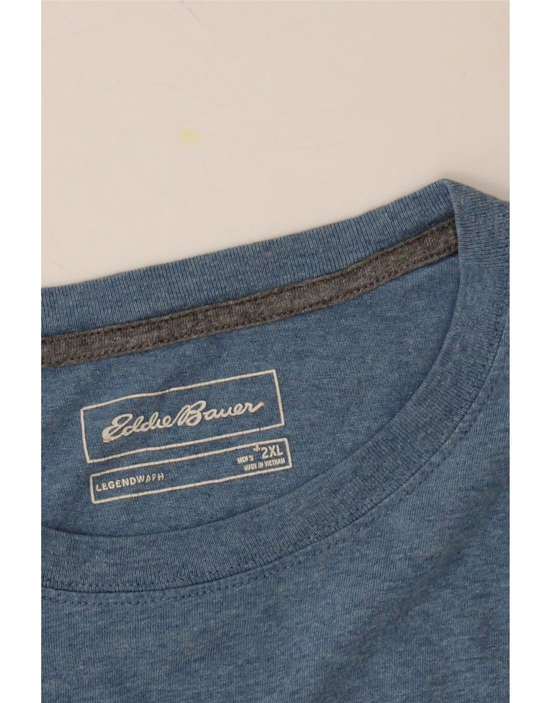 EDDIE BAUER Mens T-Shirt Top 2XL Blue Cotton Vintage Eddie Bauer and Second-Hand Eddie Bauer from Messina Hembry 