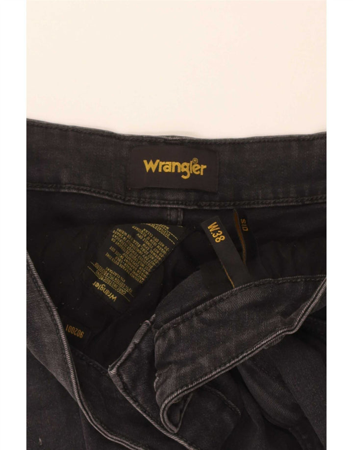 Wrangler Mens Sid Slim Jeans W38 L29 Grey Cotton