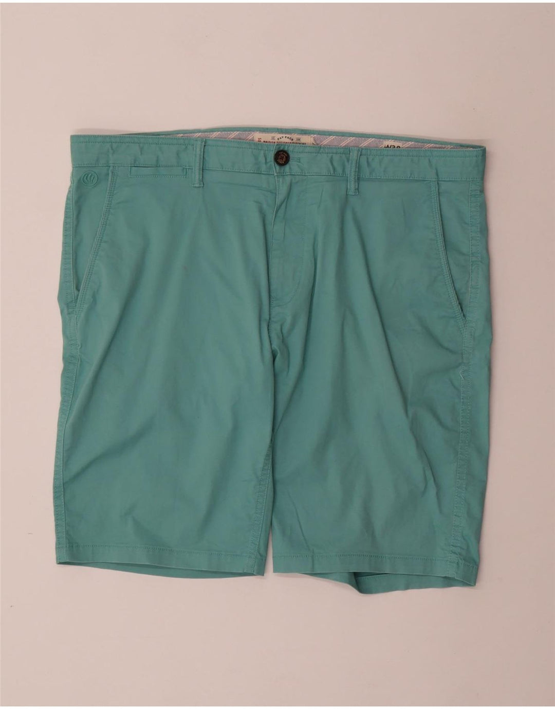 FAT FACE Mens Chino Shorts W38 XL  Turquoise Cotton