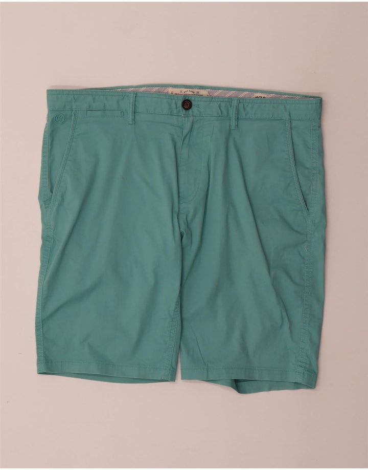 FAT FACE Mens Chino Shorts W38 XL  Turquoise Cotton