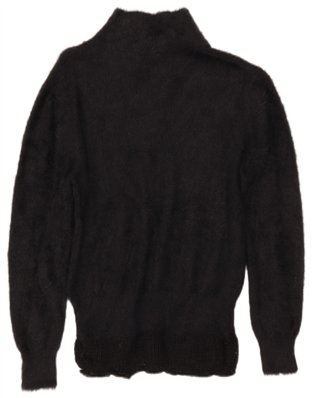 ZARA Womens Polo Neck Jumper Sweater UK 14 Medium Black