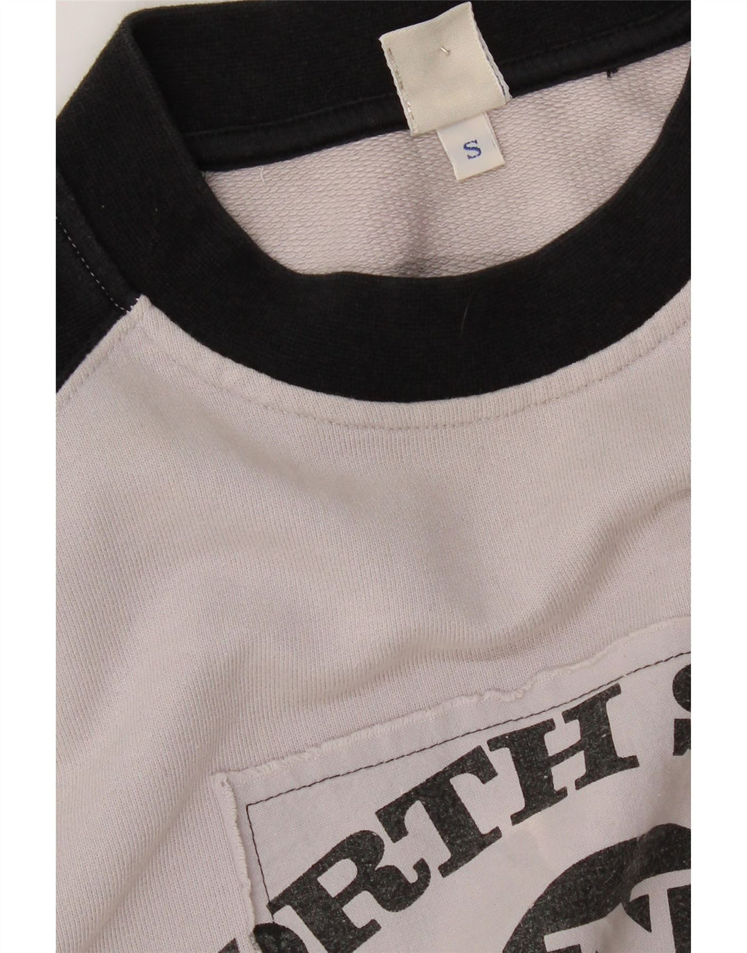 NORTH SAILS Mens Graphic Sweatshirt Jumper Small Grey Colourblock Cotton Vintage North Sails and Second-Hand North Sails from Messina Hembry 