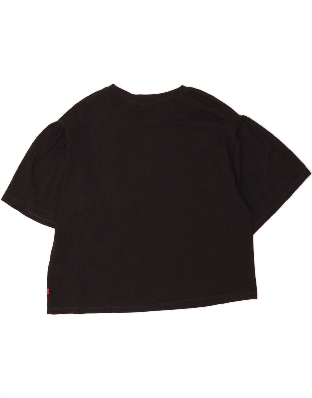 LEVI'S Womens T-Shirt Top UK 14 Medium Black Cotton Vintage Levi's and Second-Hand Levi's from Messina Hembry 