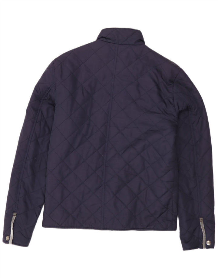 ZARA Mens Quilted Jacket UK 36 Small Navy Blue