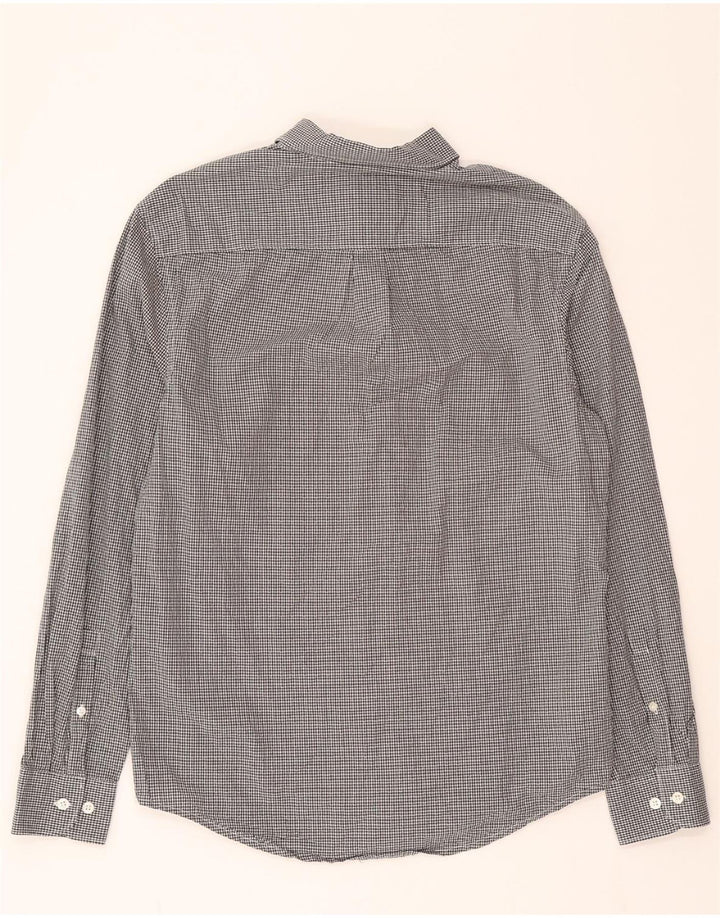 PENGUIN Mens Heritage Slim Fit Shirt Medium Black Gingham Cotton Vintage Penguin and Second-Hand Penguin from Messina Hembry 