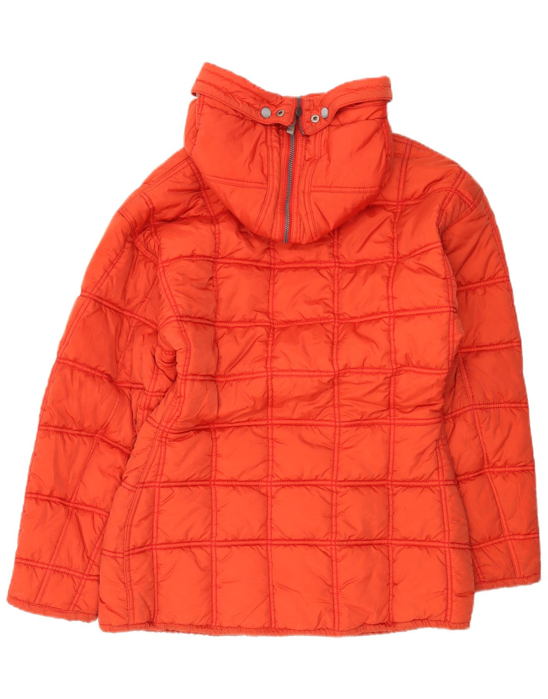 VINTAGE Womens Oversized Hooded Ski Jacket US 2 XS Red Nylon