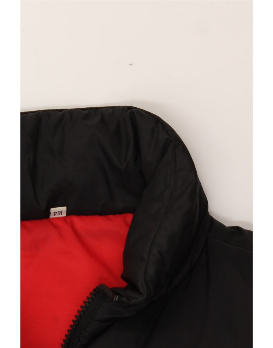 VINTAGE Boys Padded Jacket 15-16 Years Black Polyamide Vintage Vintage and Second-Hand Vintage from Messina Hembry 