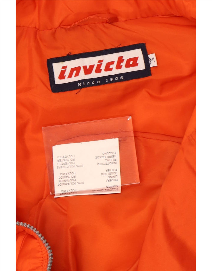 INVICTA Mens Quilted Gilet UK 38 Medium Orange
